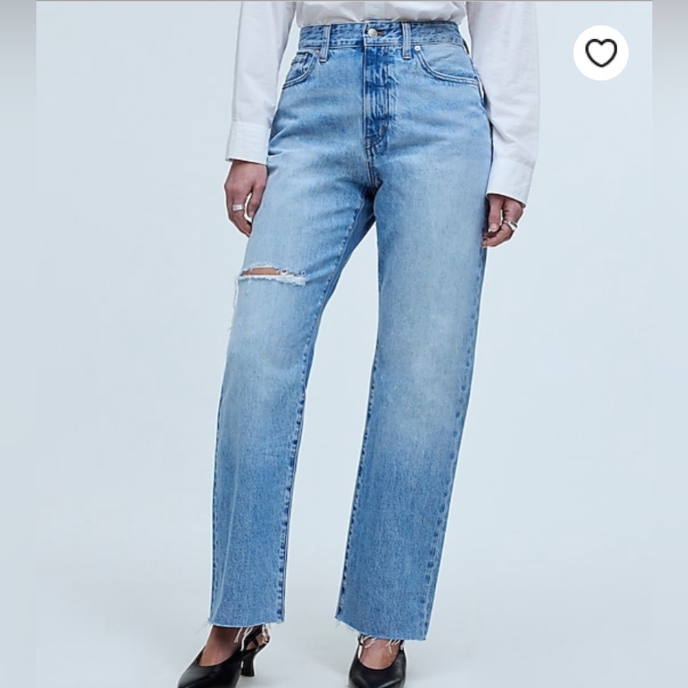 NWT! Madewell curvy 90s straight jean